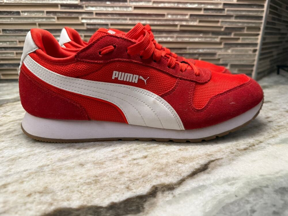 Puma ST Miler Mens Size 10 Red White Sneakers 401622-09 Worn Once